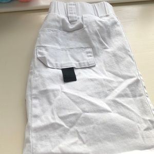 White cargo skirt